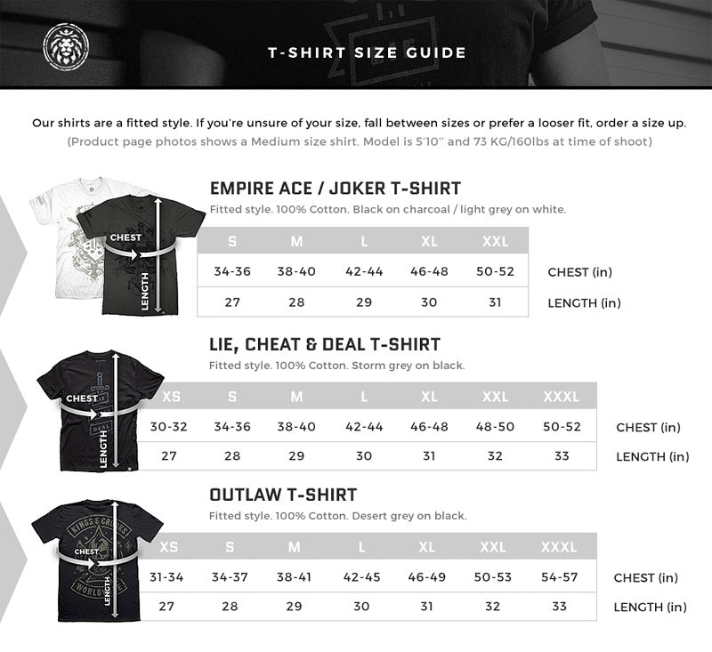 apparel size guide